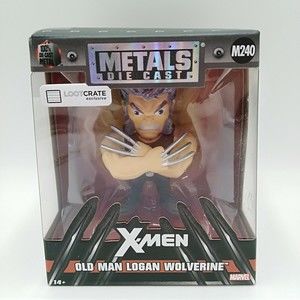 Jada Die-Cast Metal Old Man Logan Wolverine M240 Loot Crate Exclusive Figure New